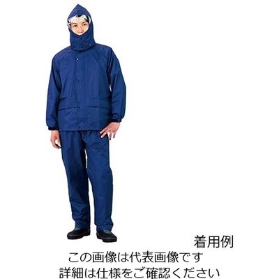 おたふく手袋 レインウェア RFー13 ネイビー 4L 2-8962-15 1式(1着)（直送品）