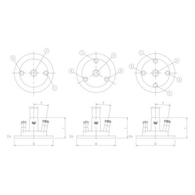 旭製作所 フルジャケット用五ツ口カバー 3002ー120ー5ー5Lー4M3Mー9 1個 62-2096-50（直送品）
