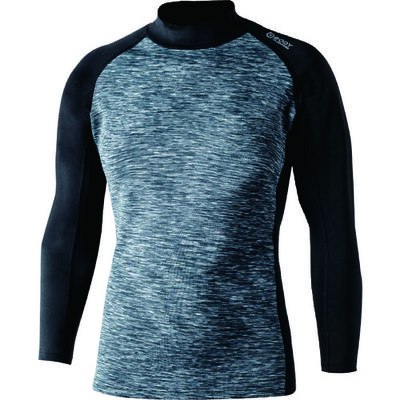 おたふく BTヒートブースト ヘビーウェイト ロングスリーブ ハイネックシャツ カモフラ/ブラック S JW-186-49-S 1着(1枚)（直送品）