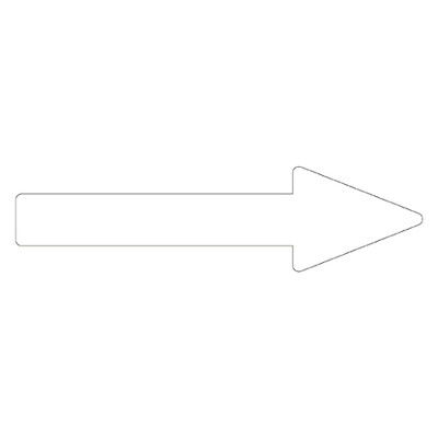 日本緑十字社 配管識別方向表示ステッカー 「→(白)」 貼矢89 193189 1組(10枚) 61-3408-93（直送品）