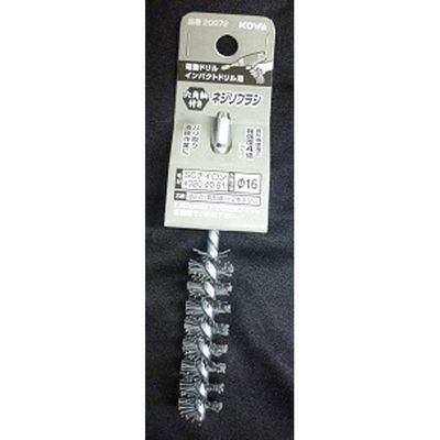 やよりん 六角軸ネジリブラシ SCナイロンφ16 #20972 インダストリーコーワ