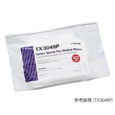 滅菌済みプリウェットワイパー Sterile Vertex(R) 230×230mm IPA 1袋(25枚入) TX3049P（直送品）