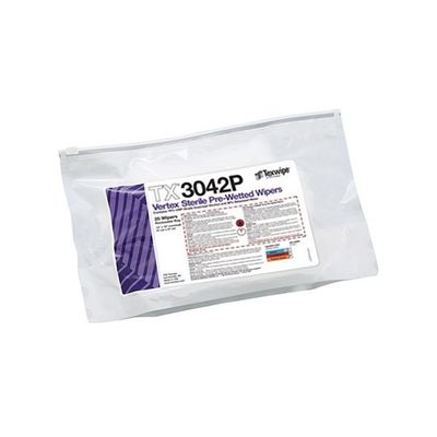 滅菌済みプリウェットワイパー Sterile Vertex(R) 310×310mm IPA 1袋(25枚入) TX3042P（直送品）