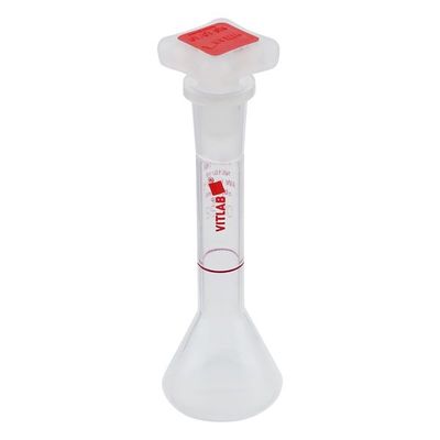 アズワン EMユーロPMPメスフラスコ(PP栓付き) 10mL 67704 1個 1-5962-06（直送品）