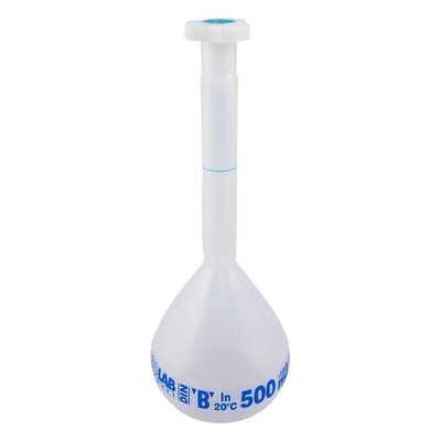 アズワン PP製メスフラスコ 500mL PPMSー500 3-8265-05 1個（直送品）