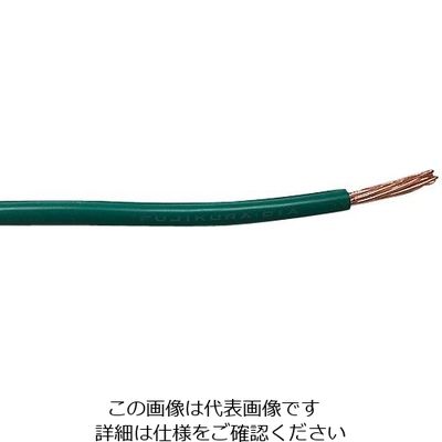 フジクラ 600Vビニル絶縁電線 ミドリ IV 2 SQ 1巻 4-325-04（直送品）