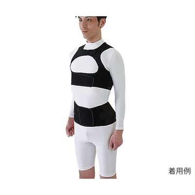 アルファ技研 背・腰サポートウェア ルフトベスト(R) LL 7-5446-04 1個(1着)（直送品）