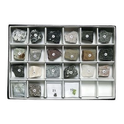 東京サイエンス 岩石標本(岩石・造岩鉱物標本22種) 3-657-09 1セット（直送品）