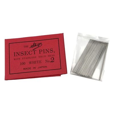 アズワン 昆虫針 有頭 2号 100本入 3-9435-04 1袋(100本)（直送品）