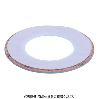 ナフロンPTFEクッションガスケット TOMBO 9010ーAー5 5K 25A 9010-A-5-S T2.8X5KX25A RF 1枚（直送品）