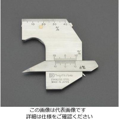 エスコ 溶接ゲージ(ステンレス製) EA719K-20 1個（直送品） - アスクル