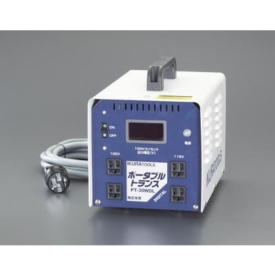 エスコ AC200V→AC100V，115V/30A 降圧トランス EA815ZF-2A 1台（直送