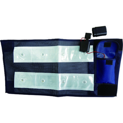 ミズケイ LED脚絆「あしピカロール」 4100001 1枚 115-7296（直送品）