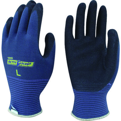 東和コーポレーション トワロン まとめ買い ニトリル背抜き手袋 アクティブグリップ L (3双入) 583-L 1袋(3双)（直送品）