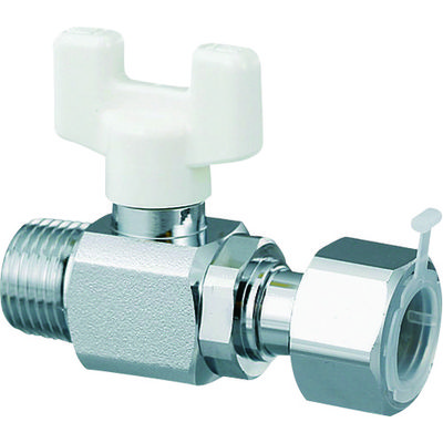 オンダ製作所 AE6型ボールバルブ R1/2 × ナット付アダプター(G1/2) AE6-13M 1個 116-1802（直送品）