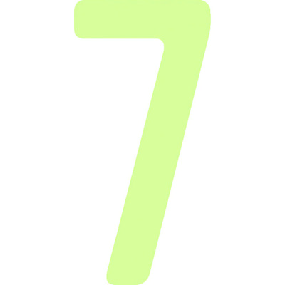 アイマーク IM 中輝度蓄光カッテイング文字 数字 7 AILUMI50-7 1枚 102-9989（直送品）