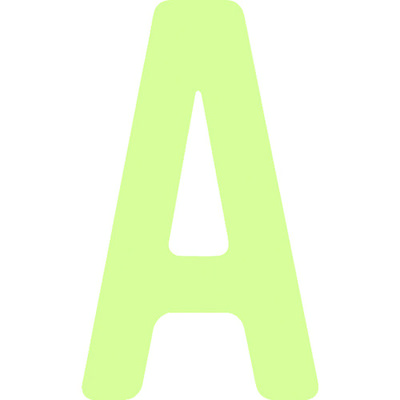 アイマーク IM 中輝度蓄光カッテイング文字 英字 A AILUMI50-A 1枚 102-9995（直送品）