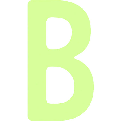 アイマーク IM 中輝度蓄光カッテイング文字 英字 B AILUMI50-B 1枚 102-9996（直送品）