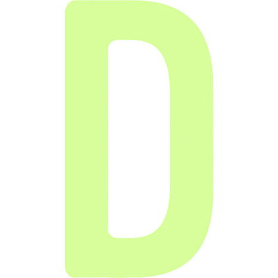 アイマーク IM 中輝度蓄光カッテイング文字 英字 D AILUMI50-D 1枚 102-9998（直送品）