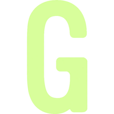 アイマーク IM 中輝度蓄光カッテイング文字 英字 G AILUMI50-G 1枚 103-0002（直送品）