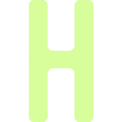 アイマーク IM 中輝度蓄光カッテイング文字 英字 H AILUMI50-H 1枚 103-0003（直送品）