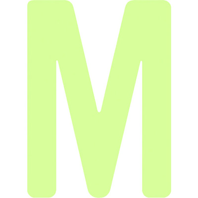 アイマーク IM 中輝度蓄光カッテイング文字 英字 M AILUMI50-M 1枚 103-0008（直送品）