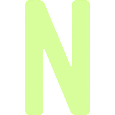 アイマーク IM 中輝度蓄光カッテイング文字 英字 N AILUMI50-N 1枚 103-0009（直送品）