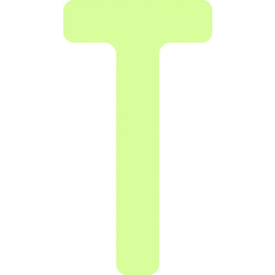 アイマーク IM 中輝度蓄光カッテイング文字 英字 T AILUMI50-T 1枚 103-0015（直送品）