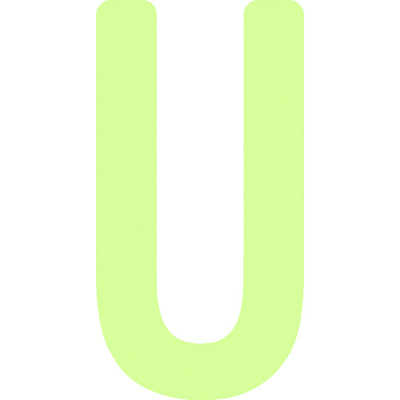 アイマーク IM 中輝度蓄光カッテイング文字 英字 U AILUMI50-U 1枚 103-0016（直送品）