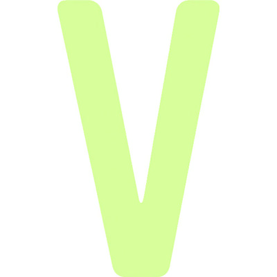 アイマーク IM 中輝度蓄光カッテイング文字 英字 V AILUMI50-V 1枚 103-0017（直送品）