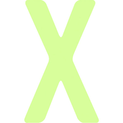 アイマーク IM 中輝度蓄光カッテイング文字 英字 X AILUMI50-X 1枚 103-0020（直送品）