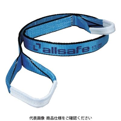 オールセーフ allsafe オールセーフスリングベルト3E25x2m スカイブルー AS3E25-20 1本 110-9183（直送品）