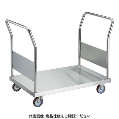 トラスコ中山 TRUSCO ステンレス台車 オールステン両袖台車 800X450 φ100NU AS-3W-100NU 1台（直送品）