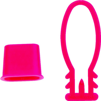 トラスコ中山 TRUSCO みかんネット用留め具 赤 100個入 BET-R-100 1袋(100個) 115-3671（直送品）