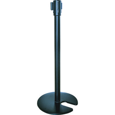 カーボーイ ベルト付きポールくぼみ型 ブラック BPK-02 1台 114-6978（直送品）