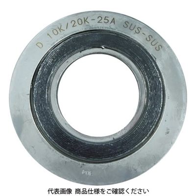 ダイコー グラファイト系渦巻き型ガスケット内外輪SUS 呼び径(A):25 D1000-10K-25A-4.5T-SUS-SUS-GR 1枚（直送品）