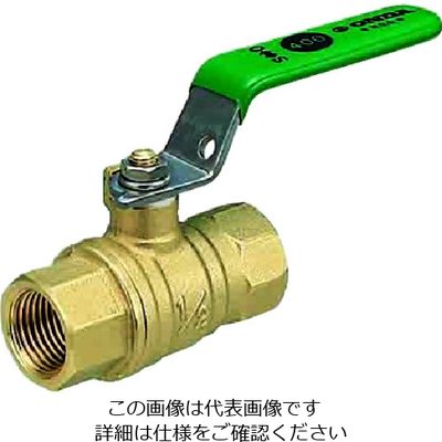 オンダ製作所 黄銅ボールバルブ FF型(フルボア) Rc1/2 レバーハンドル FF-15 1個 116-1684（直送品）