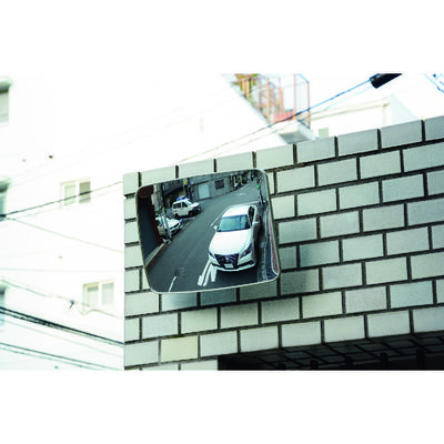 光 ガレージミラー角型400mm×300mmグレー GMHG-431 1個 113-4352（直送品）