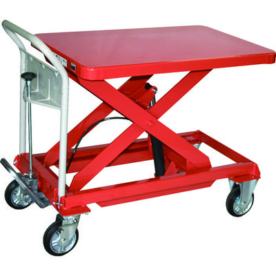 トラスコ中山 TRUSCO ハンドリフター 500kg 600X900 オレンジ HLFA-E500 1台 115-7822（直送品）