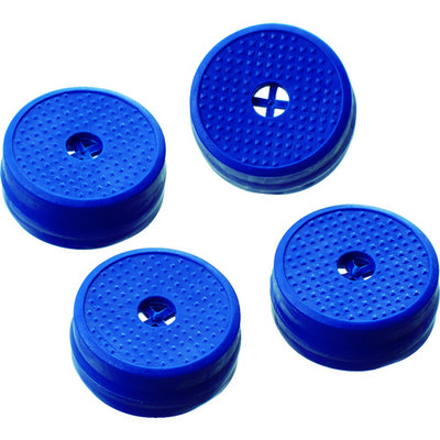 トラスコ中山 TRUSCO 樹脂台車 交換用すべり止めゴム ブルー 4個入り JDSG-4S-B 1セット(4個) 115-7372（直送品）