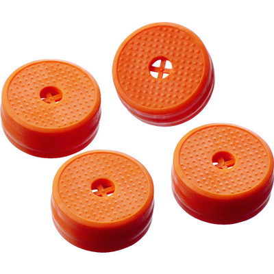 トラスコ中山 TRUSCO 樹脂台車 交換用すべり止めゴム オレンジ 4個入り JDSG-4S-OR 1セット(4個) 115-7371（直送品）