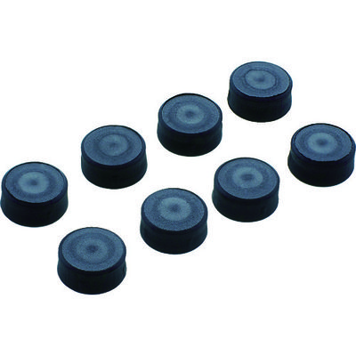 トラスコ中山 TRUSCO 樹脂台車 交換用目隠しキャップ ブラック 8個入り JDMC-8S-BK 1セット(8個) 115-7373（直送品）