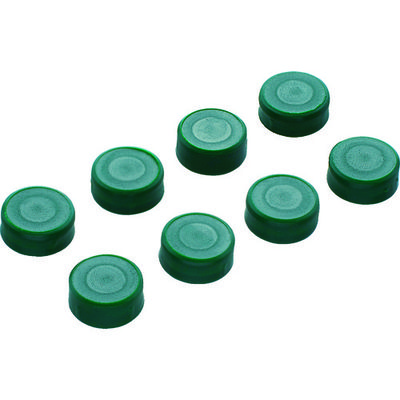 トラスコ中山 TRUSCO 樹脂台車 交換用目隠しキャップ グリーン 8個入り JDMC-8S-GN 1セット(8個) 115-7375（直送品）
