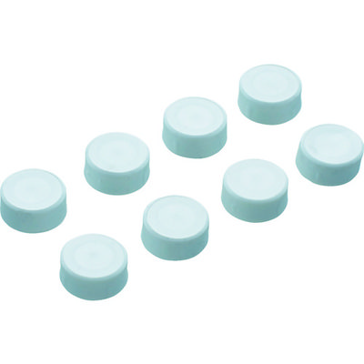 トラスコ中山 TRUSCO 樹脂台車 交換用目隠しキャップ ホワイト 8個入り JDMC-8S-W 1セット(8個) 115-7374（直送品）