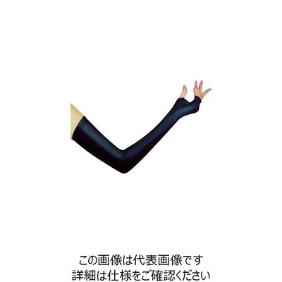 おたふく手袋 おたふく BT冷感 パワーストレッチレディースアームカバー メッシュ ブラック JW-616-BK 1双 102-7062（直送品）