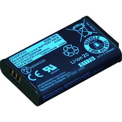 JVCケンウッド ケンウッド リチウムイオンバッテリー(2200mAh) KNB-81L 1台(1個) 115-3736（直送品）