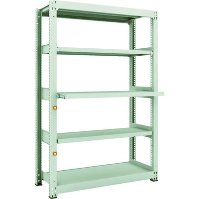 TRUSCO スチールラック M3型中量棚 1200X471XH1800 5段うちスライド2段 単体 M3-6453M2 1台(1個)（直送品）