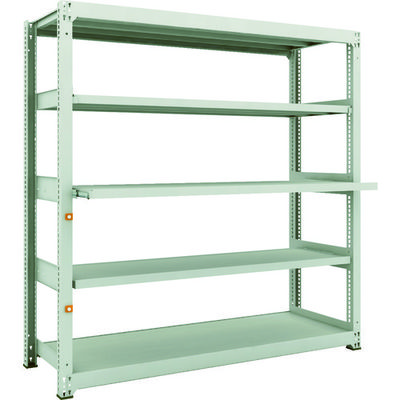 TRUSCO スチールラック M3型中量棚 1800X571XH1800 5段うちスライド2段 単体 M3-6663M2 1台(1個)（直送品）