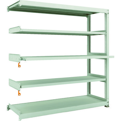 TRUSCO スチールラック M3型中量棚 1800X571XH1800 5段うちスライド2段 連結 M3-6663M2B 1台(1個)（直送品）