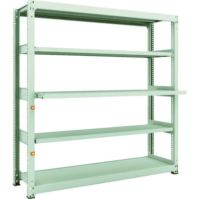 TRUSCO スチールラック M3型中量棚 1500X471XH1800 5段うちスライド2段 単体 M3-6653M2 1台(1個)（直送品）